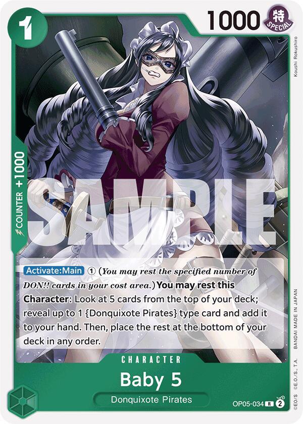 Baby 5 (Reprint) OP05-034 Premium Booster -The Best- One Piece Foil Rare