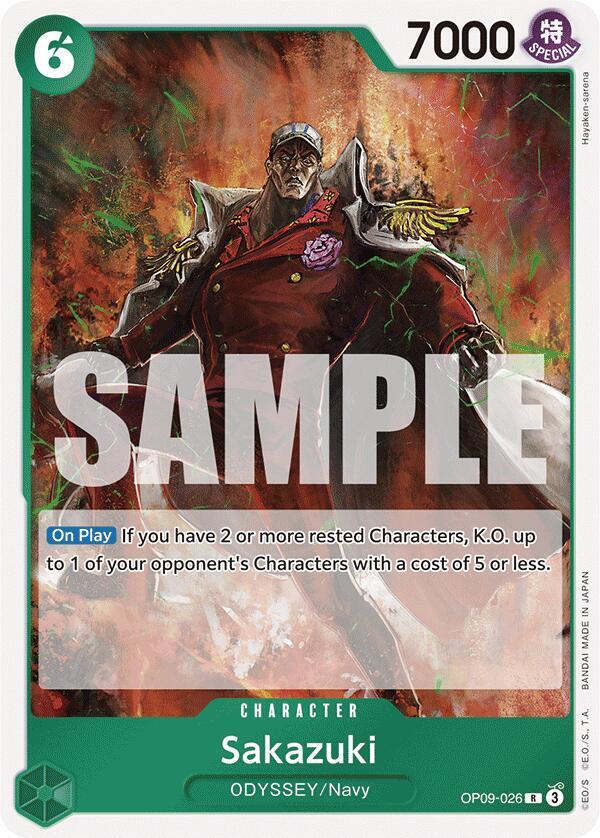 Sakazuki OP09-026 Emperors in the New World One Piece Foil Rare