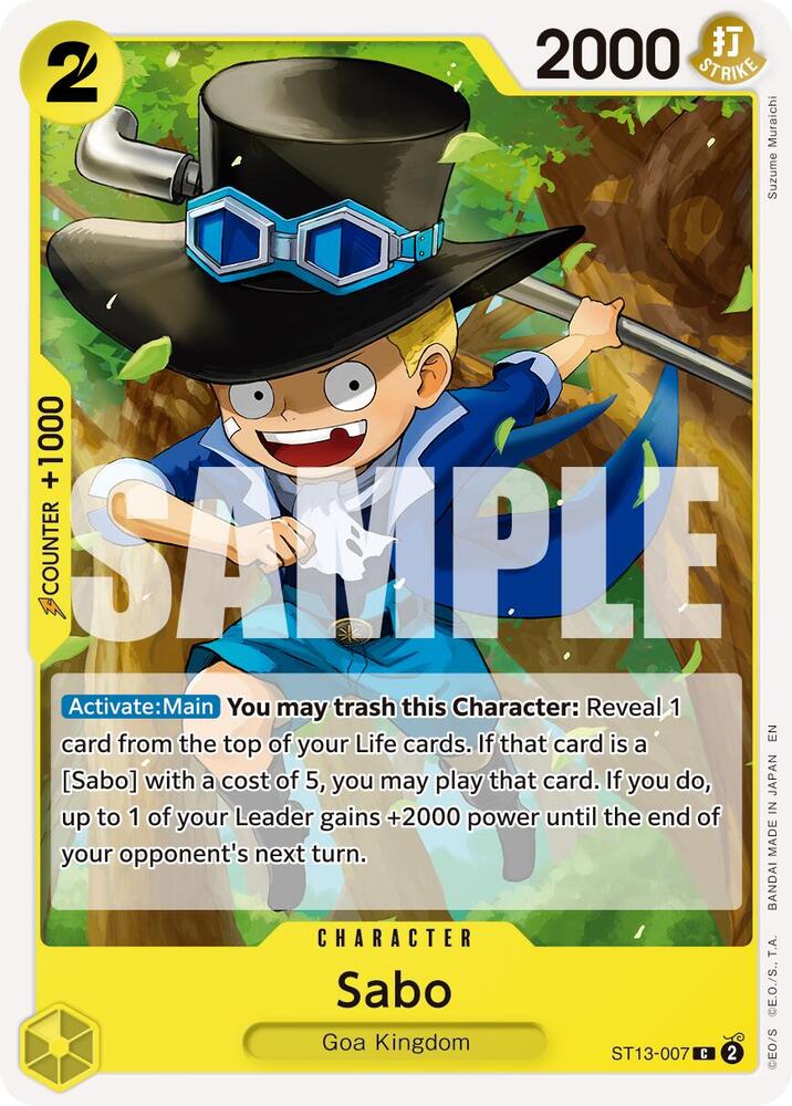 Sabo (Reprint) ST13-007 Premium Booster -The Best- Vol. 2 One Piece Common