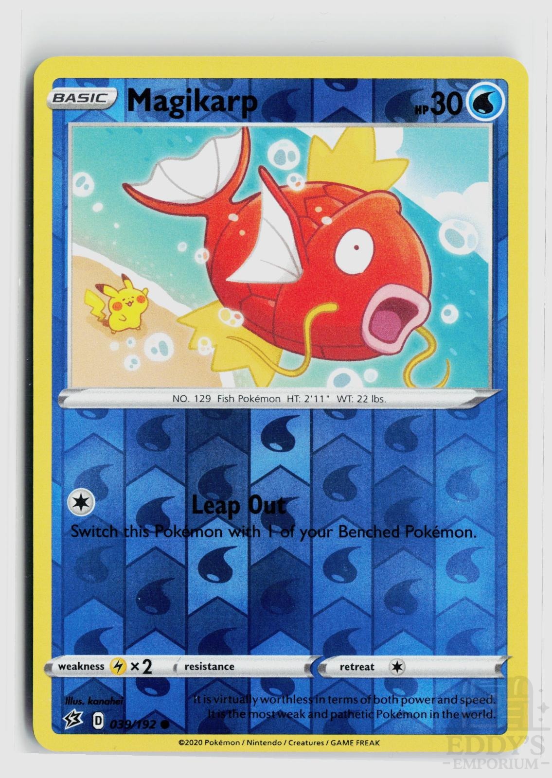 Magikarp 039/192 Rebel Clash Pokemon Reverse Holo Common NM