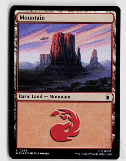 Mountain (0294) 294 Marvel Super Heroes Magic: The Gathering Foil