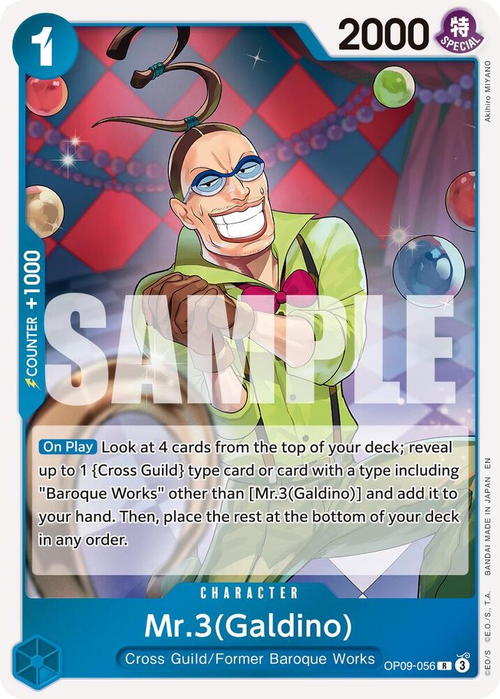 Mr.3(Galdino) (Reprint) OP09-056 Premium Booster -The Best- Vol. 2 One Piece Foil