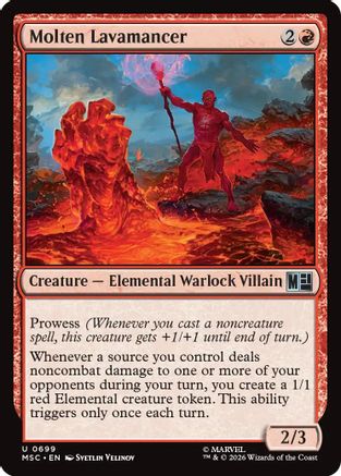 Molten Lavamancer 699 Magic: The Gathering Commander: Marvel Super Heroes