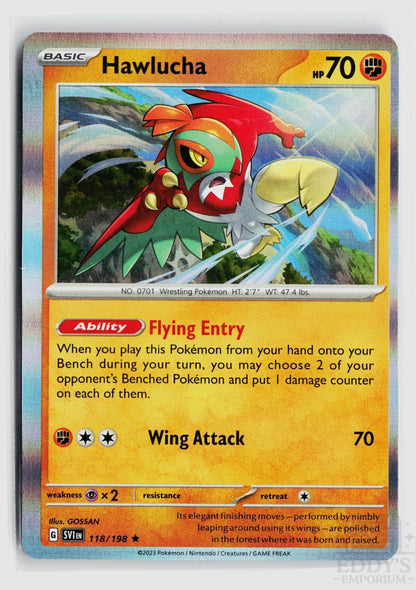 Hawlucha 118/198 Scarlet & Violet Pokemon Holo Rare NM