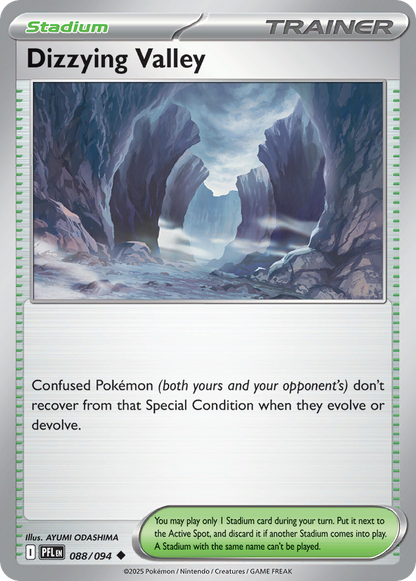 Dizzying Valley 088/094 Phantasmal Flames Pokemon Reverse Holo