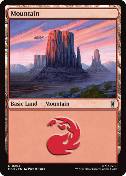 Mountain (0294) 294 Marvel Super Heroes Magic: The Gathering Foil