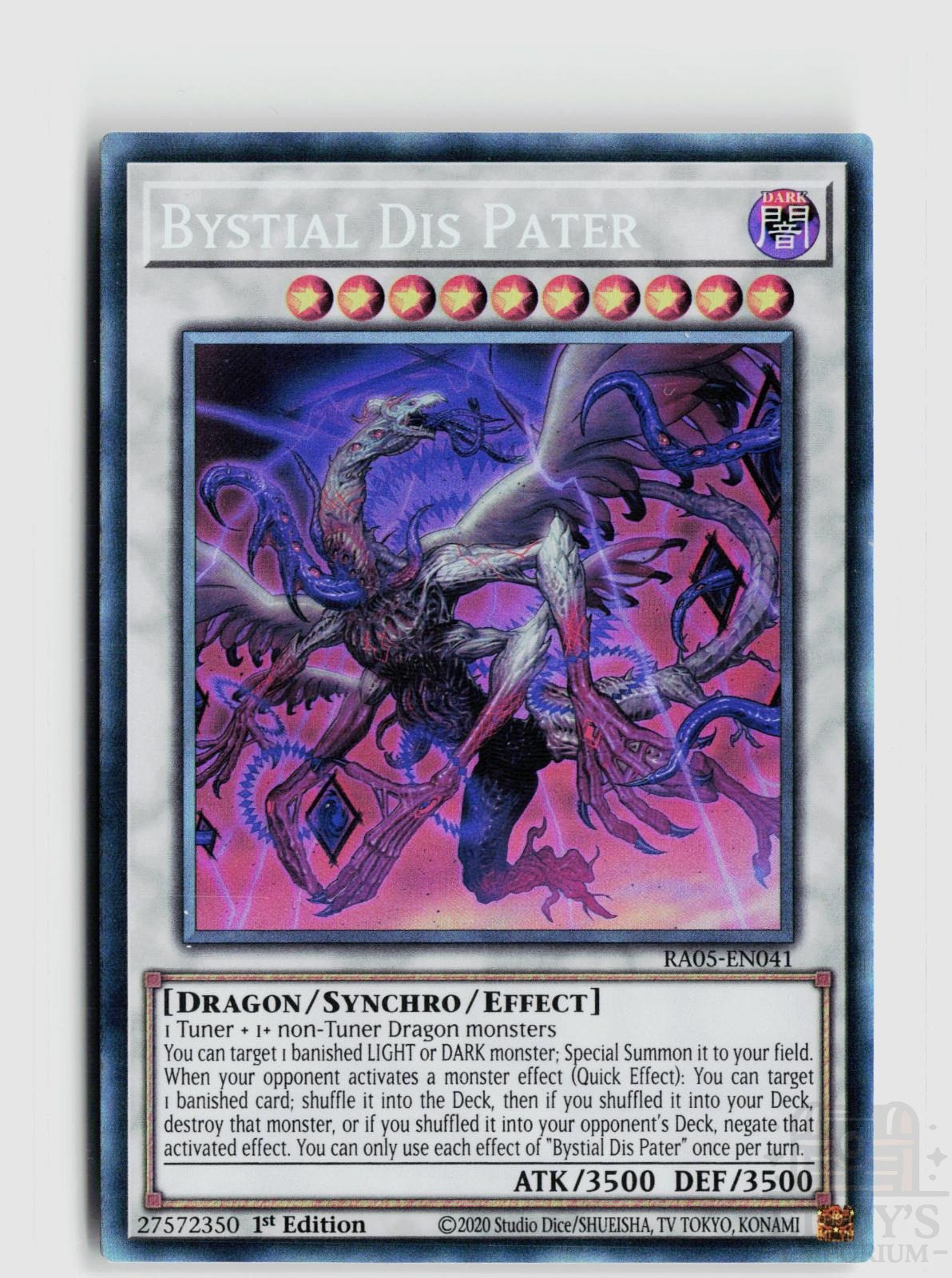 Bystial Dis Pater (Collector's Rare) RA05-EN041 Rarity Collection 5 Yu-Gi-Oh 1st Edition NM