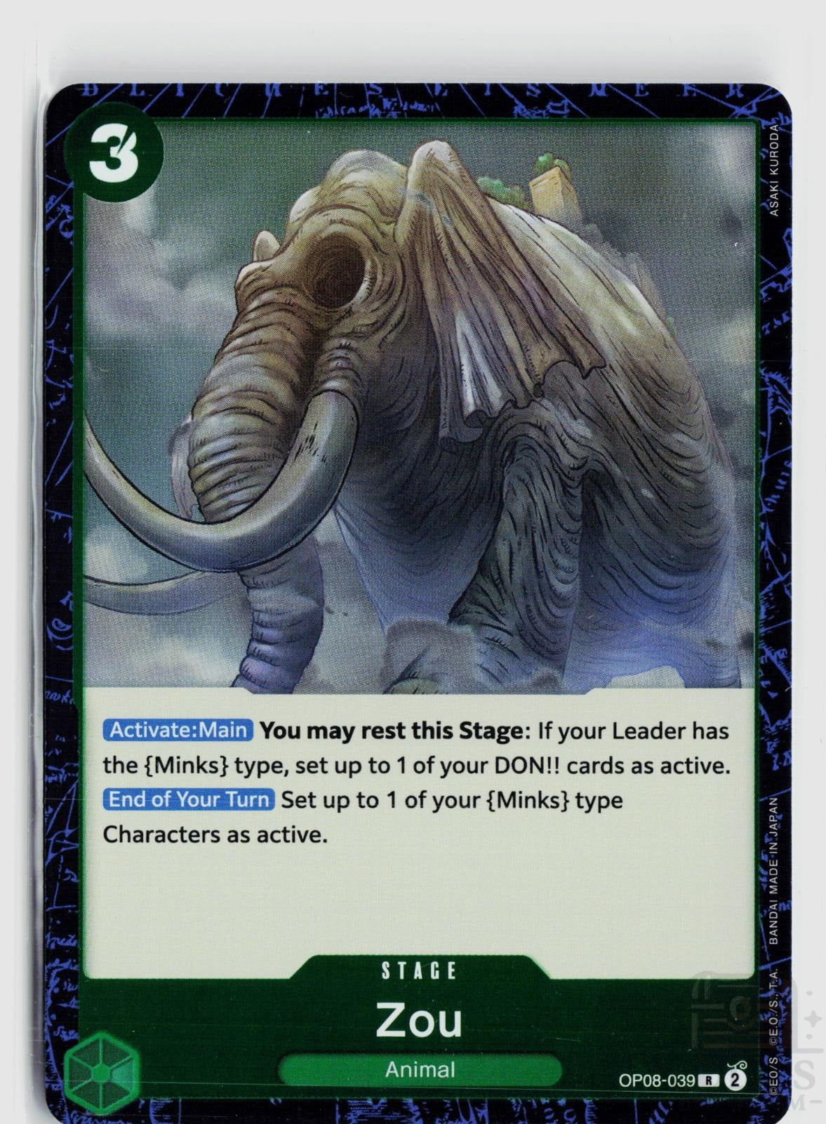 Zou OP08-039 Two Legends One Piece Foil Rare