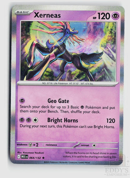 Xerneas 064/132 Mega Evolution Pokemon Holo Rare NM