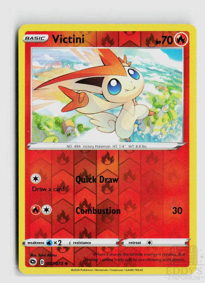 Victini (#4 Cinderace Stamped) 007/073 Battle Academy 2022 Pokemon Promo NM