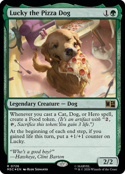 Lucky the Pizza Dog 726 Commander: Marvel Super Heroes Magic: The Gathering