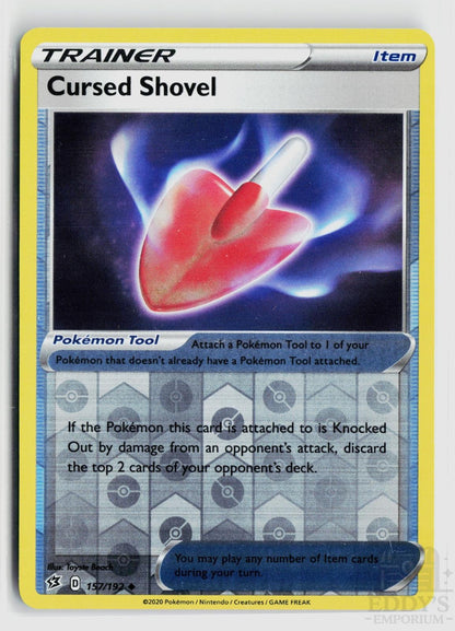 Cursed Shovel 157/192 Rebel Clash Pokemon Reverse Holo Uncommon NM