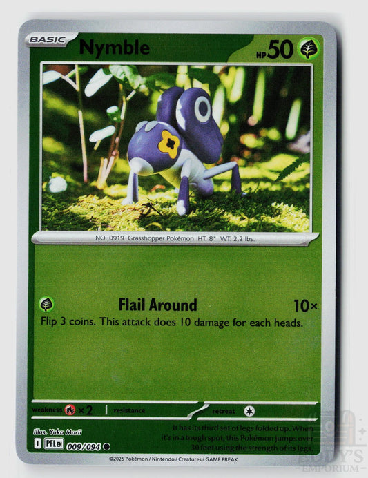 Nymble 009/094 Phantasmal Flames Pokemon Reverse Holo