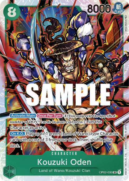 Kouzuki Oden OP02-030 Paramount War One Piece Foil Super Rare
