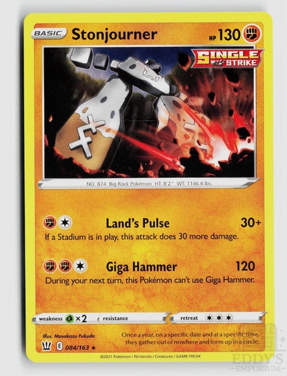 Stonjourner 084/163 Battle Styles Pokemon Rare NM