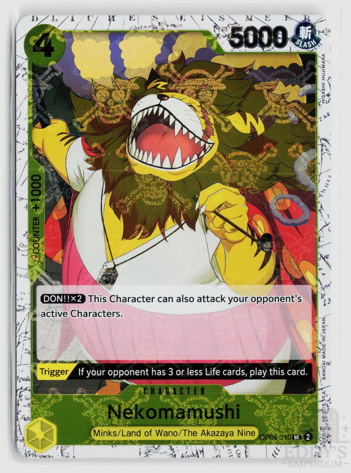 Nekomamushi (Jolly Roger Foil) OP06-110 Premium Booster -The Best- One Piece