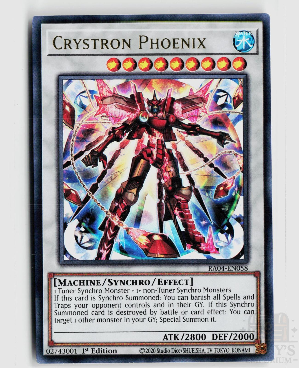 Crystron Phoenix (UR) RA04-EN058 Quarter Century Stampede Yu-Gi-Oh 1st Edition NM