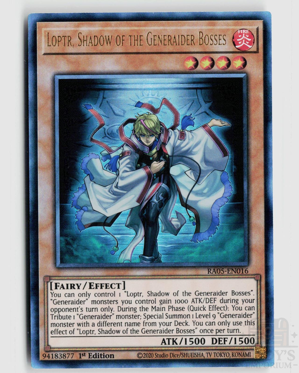 Loptr, Shadow of the Generaider Bosses (Ultimate Rare) RA05-EN016 Yu-Gi-Oh Rarity Collection 5