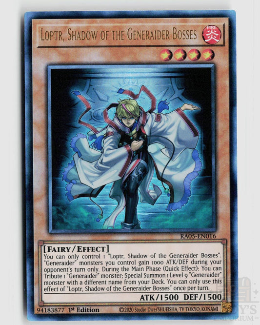 Loptr, Shadow of the Generaider Bosses (Ultimate Rare) RA05-EN016 Yu-Gi-Oh Rarity Collection 5