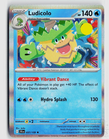 Ludicolo 037/159 Journey Together Pokemon Holo Rare NM