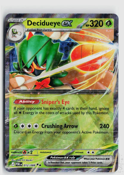 Decidueye ex 012/088 Perfect Order Pokemon Holo Double Rare
