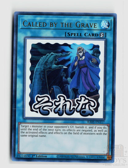Called by the Grave RA05-EN117 Rarity Collection 5 Yu-Gi-Oh 1st Edition NM