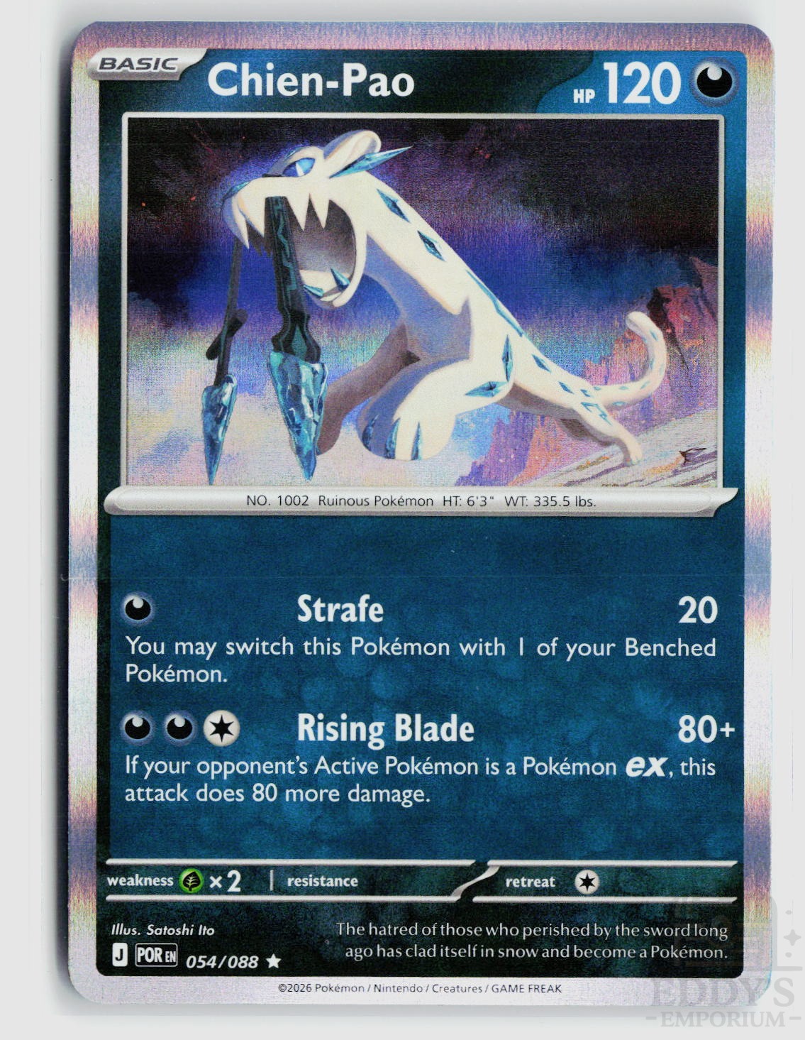 Chien-Pao 054/088 Perfect Order Pokemon Holo