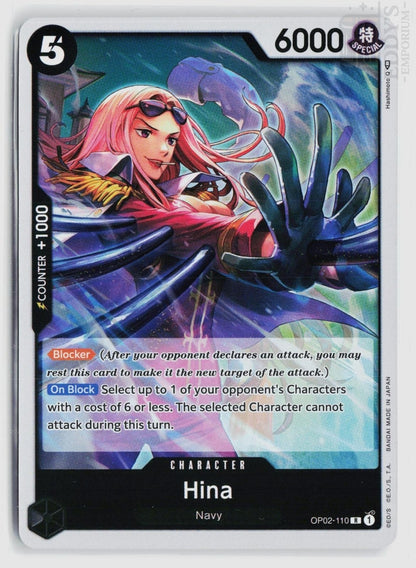 Hina OP02-110 Paramount War One Piece Foil Rare