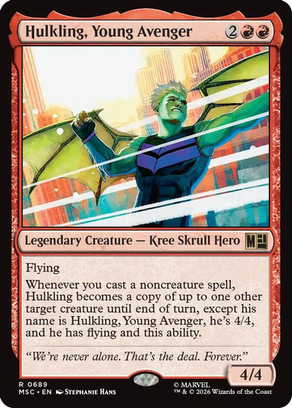 Hulkling, Young Avenger 689 Commander: Marvel Super Heroes Magic: The Gathering