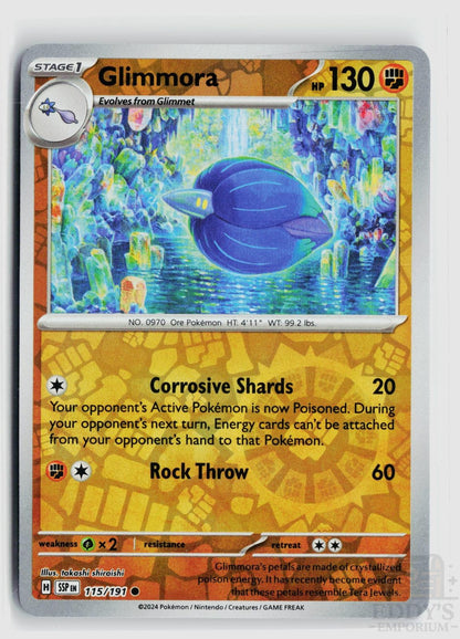Glimmora 115/191 Surging Sparks Pokemon Reverse Holo Common NM