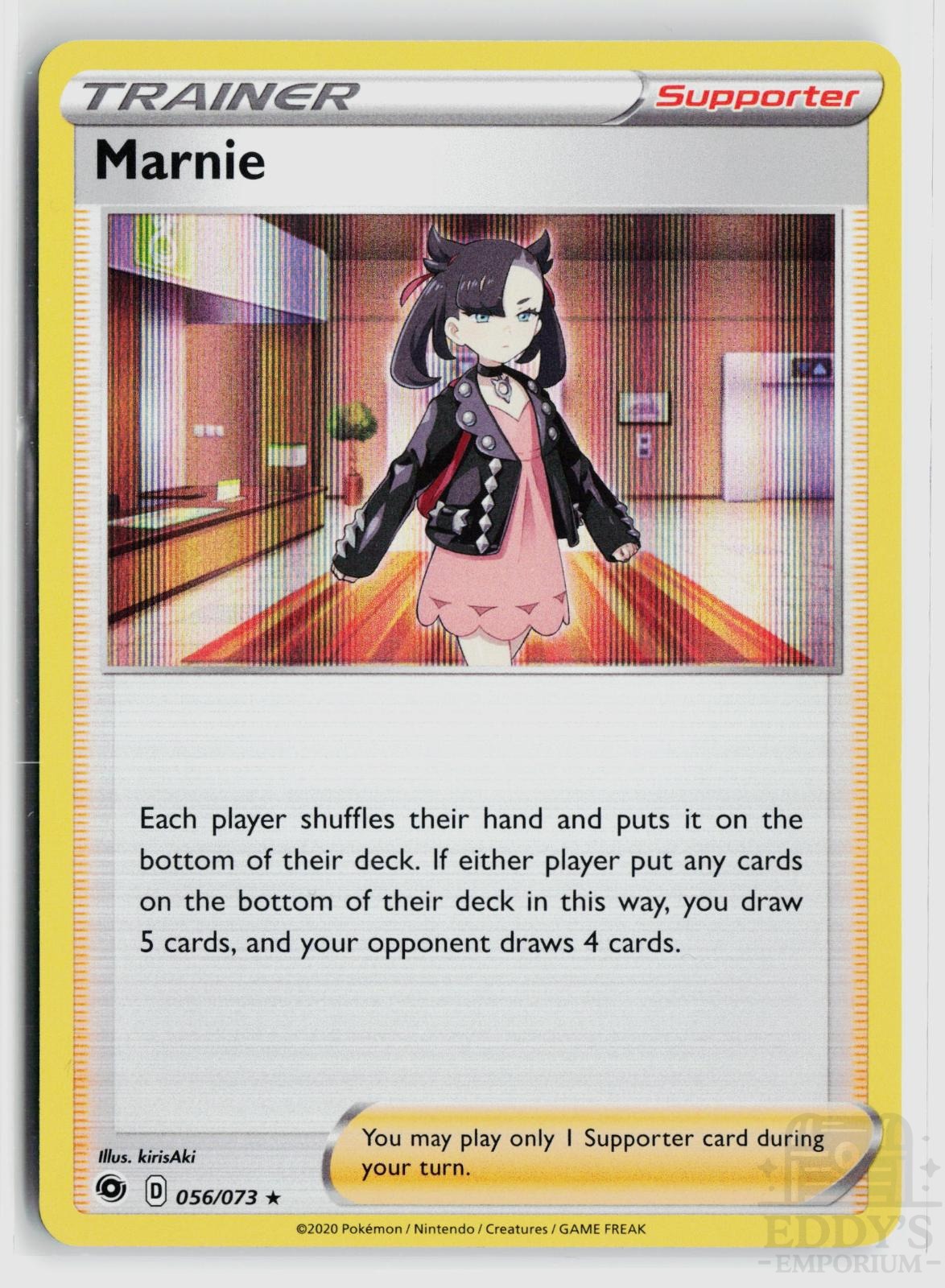 Marnie 056/073 Champion's Path Pokemon Holo Rare NM