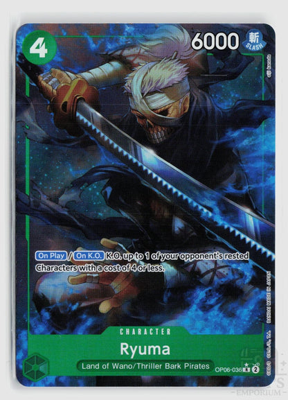 Ryuma (Full Art) OP06-036 Premium Booster -The Best- One Piece Foil Rare