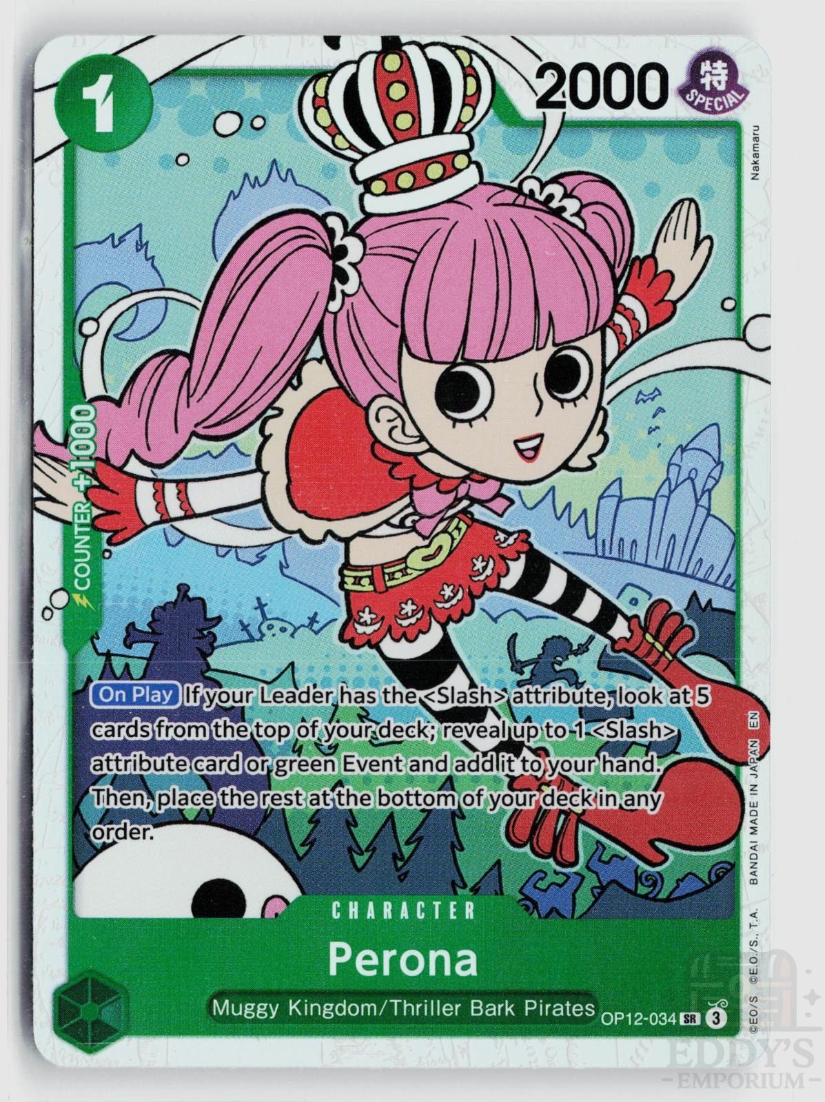 Perona OP12-034 Legacy of the Master One Piece Foil Super Rare