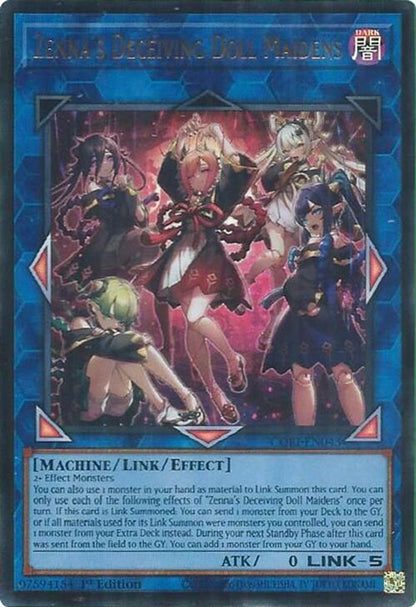 Zenna's Deceiving Doll Maidens CORI-EN043 Chaos Origins Yu-Gi-Oh 1st Edition NM