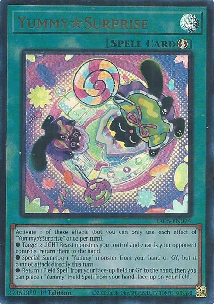 YummySurprise (Ultra Rare) RA05-EN074 Rarity Collection 5 Yu-Gi-Oh 1st Edition NM