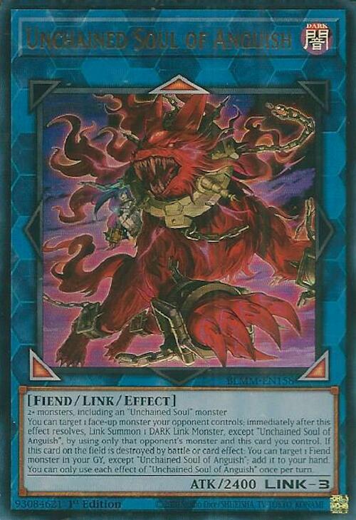 Unchained Soul of Anguish BLMM-EN158 Battles of Legend: Monster Mayhem Yu-Gi-Oh 1st Edition NM