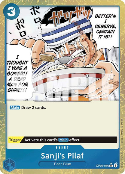 Sanji's Pilaf (Textured Foil) OP03-056 Premium Booster -The Best- One Piece