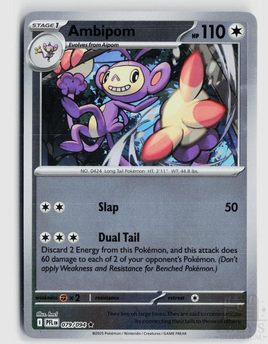 Ambipom 079/094 Phantasmal Flames Pokemon Reverse Holo