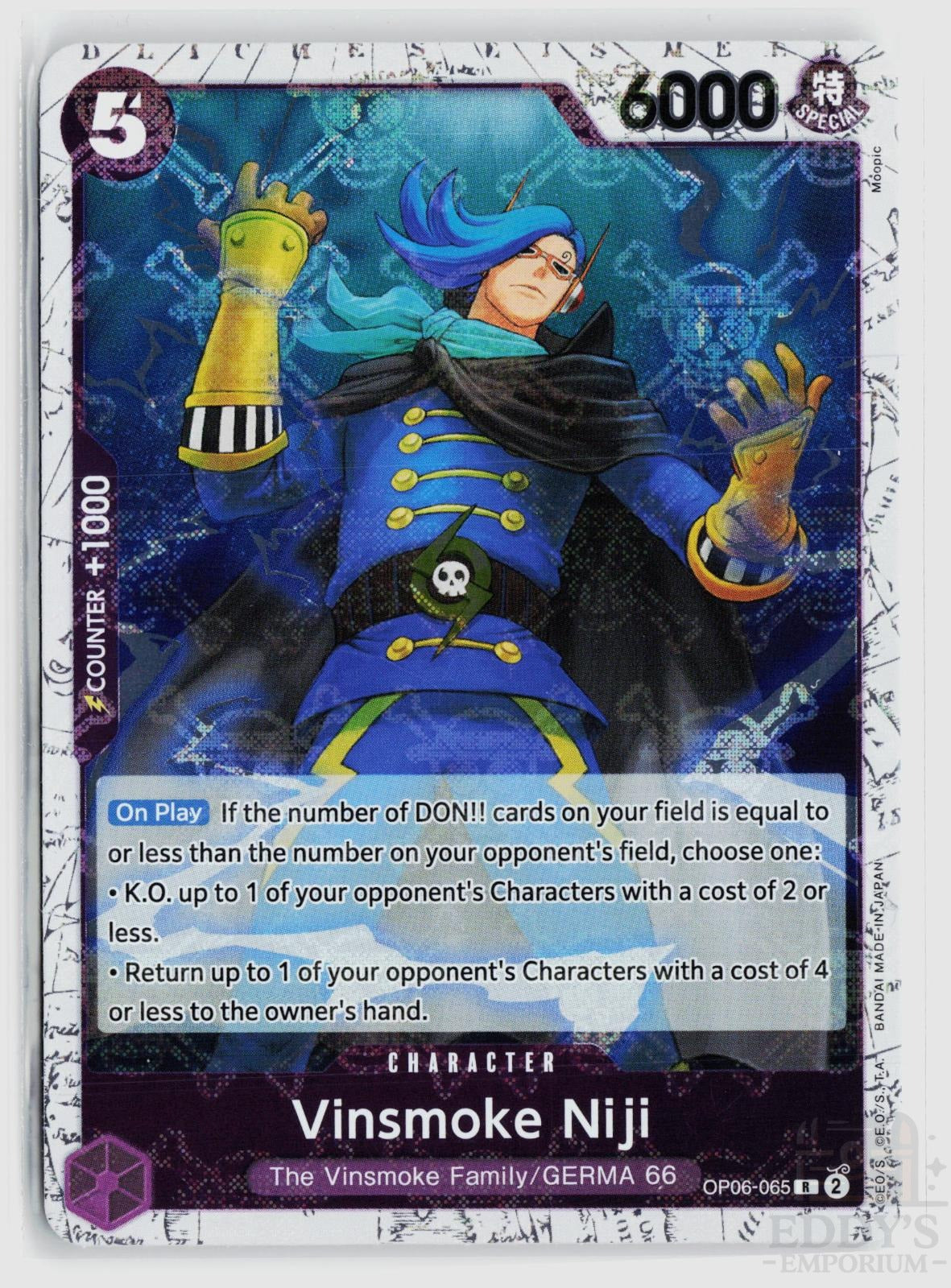 Vinsmoke Niji (Jolly Roger Foil) OP06-065 Premium Booster -The Best- One Piece