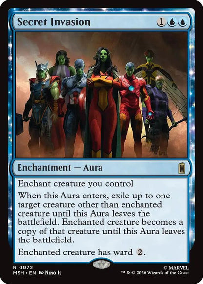 Secret Invasion 72 Marvel Super Heroes Magic: The Gathering Rare
