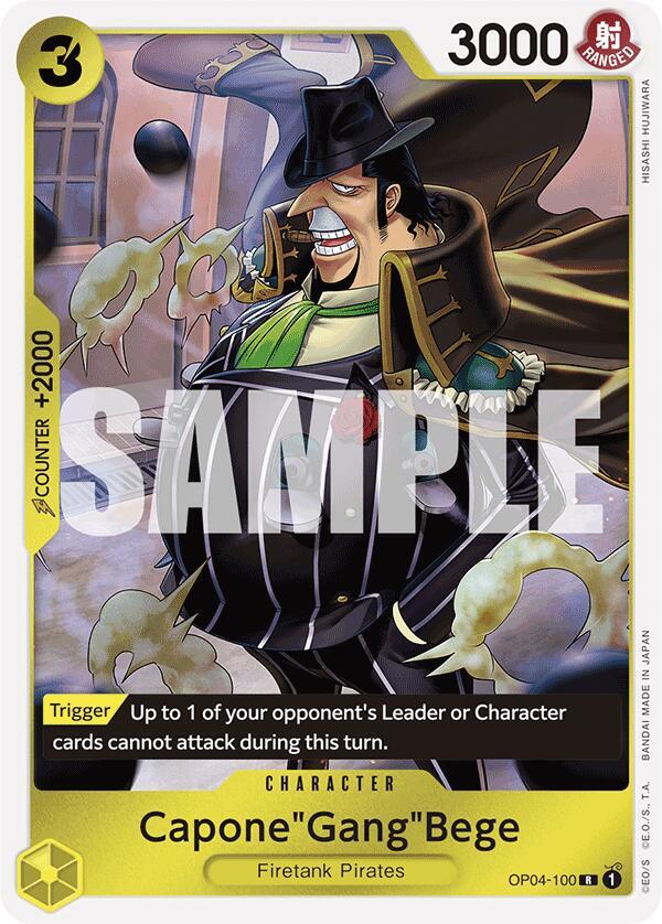 Capone"Gang"Bege (Reprint) OP04-100 Premium Booster -The Best- One Piece Foil