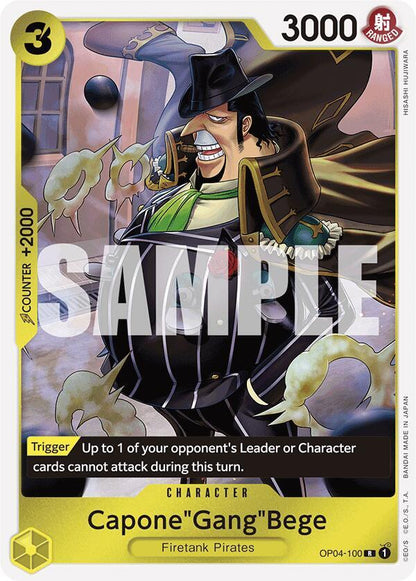 Capone"Gang"Bege (Reprint) OP04-100 Premium Booster -The Best- One Piece Foil