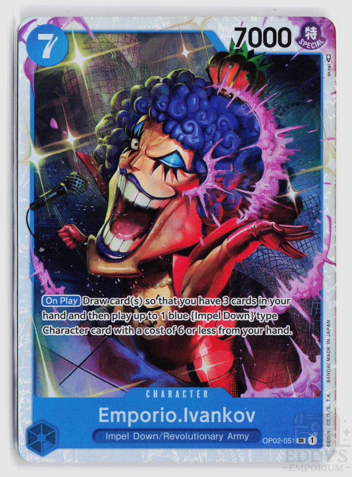 Emporio.Ivankov (051) OP02-051 Paramount War One Piece Foil Super Rare