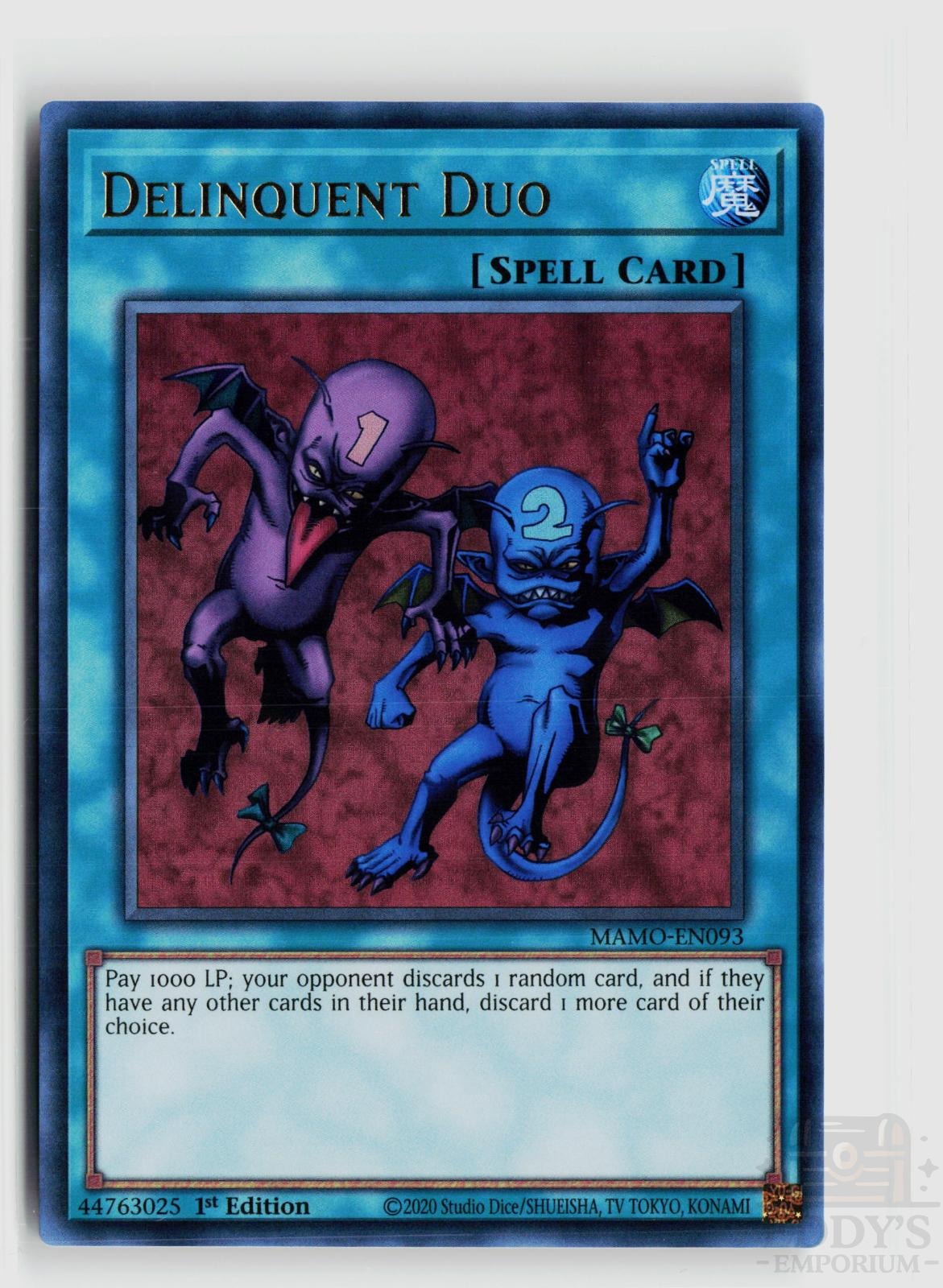 Delinquent Duo MAMO-EN093 Magnificent Monsters Yu-Gi-Oh 1st Edition NM