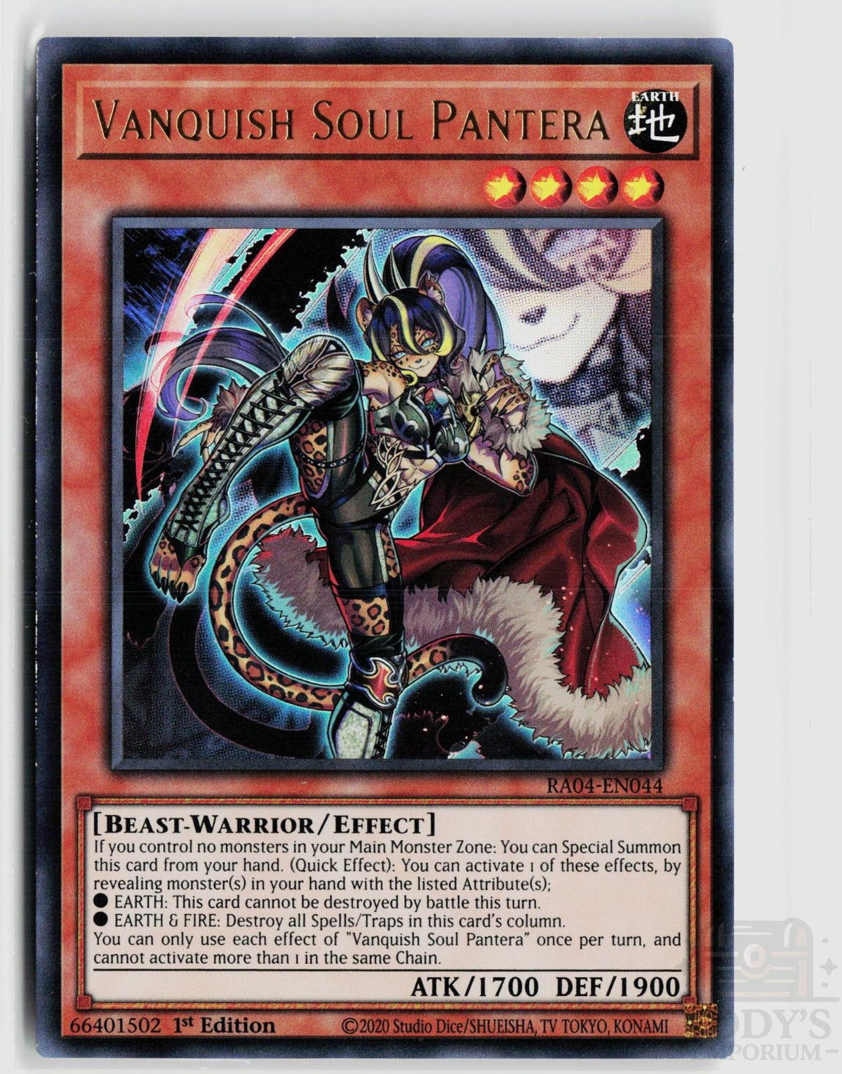 Vanquish Soul Pantera (UR) RA04-EN044 Quarter Century Stampede Yu-Gi-Oh 1st Edition NM