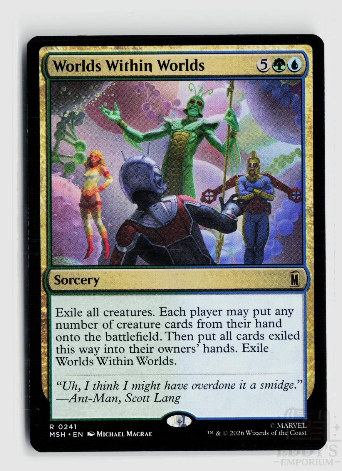 Worlds Within Worlds 241 Marvel Super Heroes Magic: The Gathering Rare