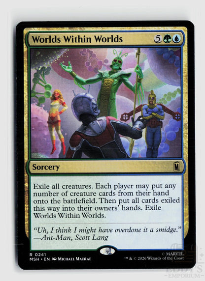 Worlds Within Worlds 241 Marvel Super Heroes Magic: The Gathering Rare