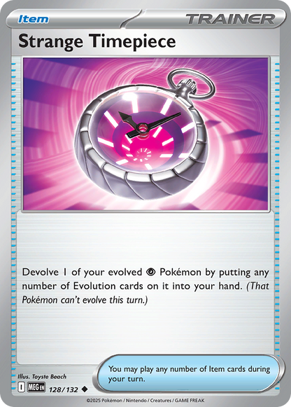 Strange Timepiece 128/132 Mega Evolution Pokemon Reverse Holo Uncommon NM