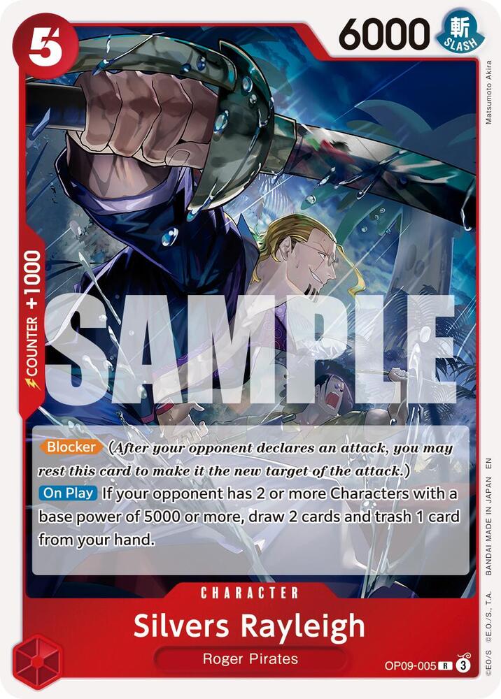 Silvers Rayleigh (Reprint) OP09-005 Premium Booster -The Best- Vol. 2 One Piece Foil