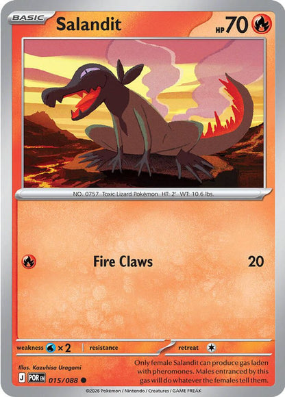 Salandit 015/088 Perfect Order Pokemon Reverse Holo